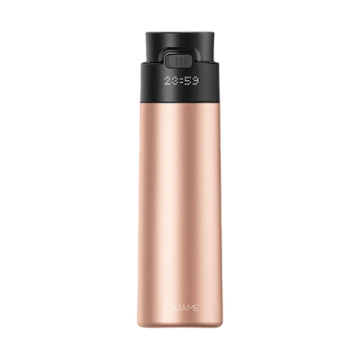 AQUAME 2.0 Smart Water Bottle Chrome Rose Gold