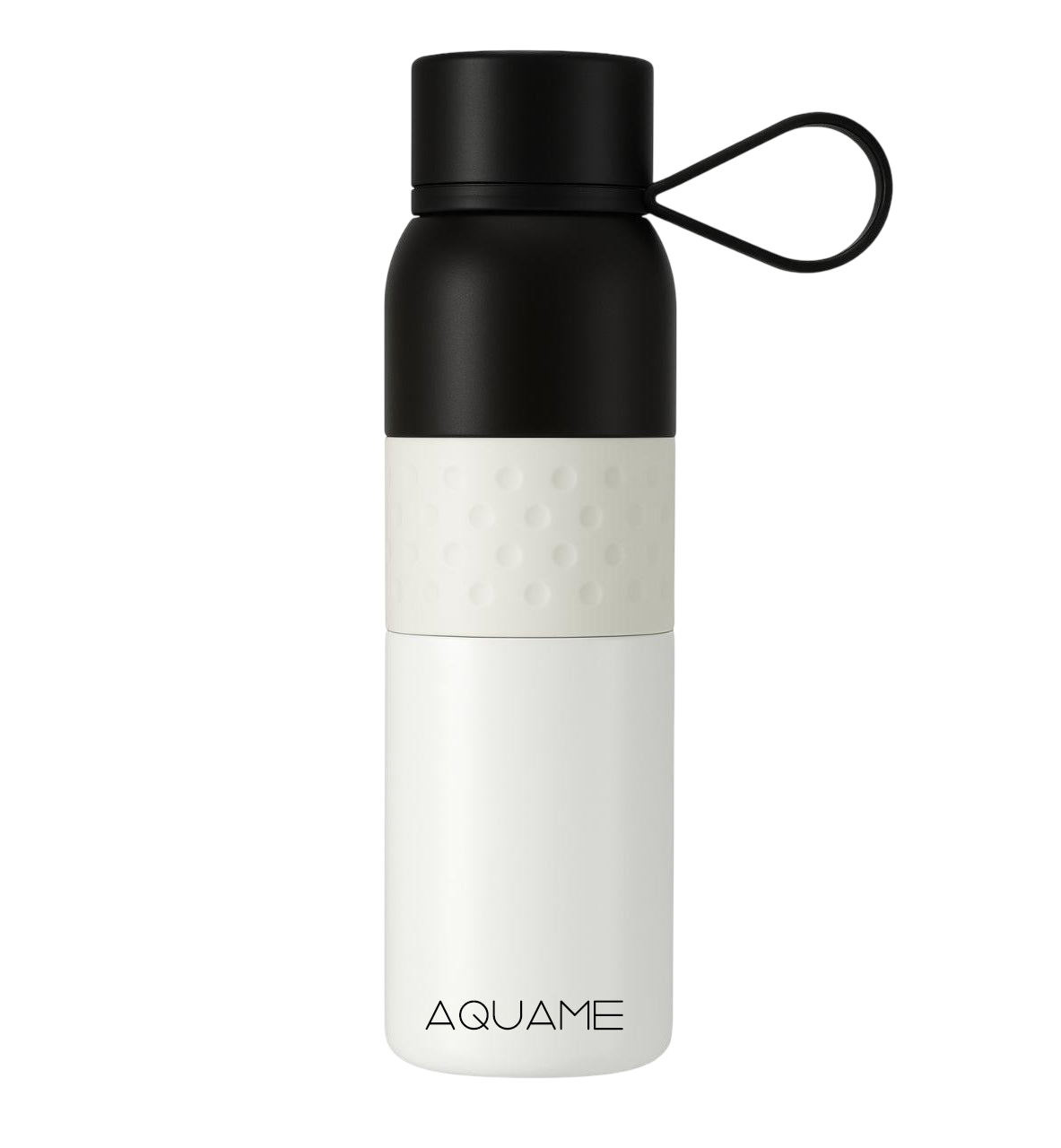AQUAME Sport Bottle - Black & White