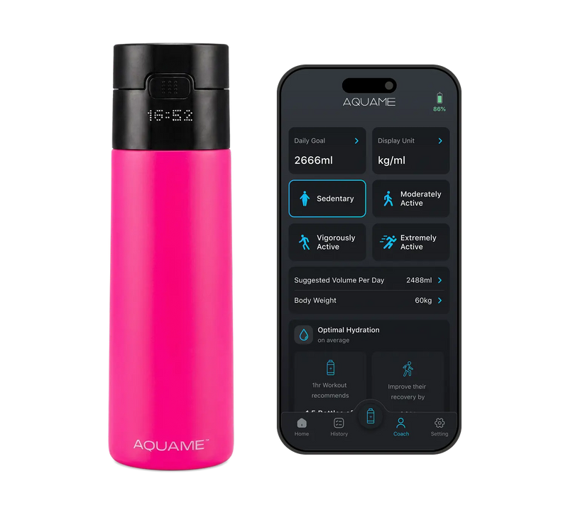 AQUAME 2.0 Smart Bottle - Pink