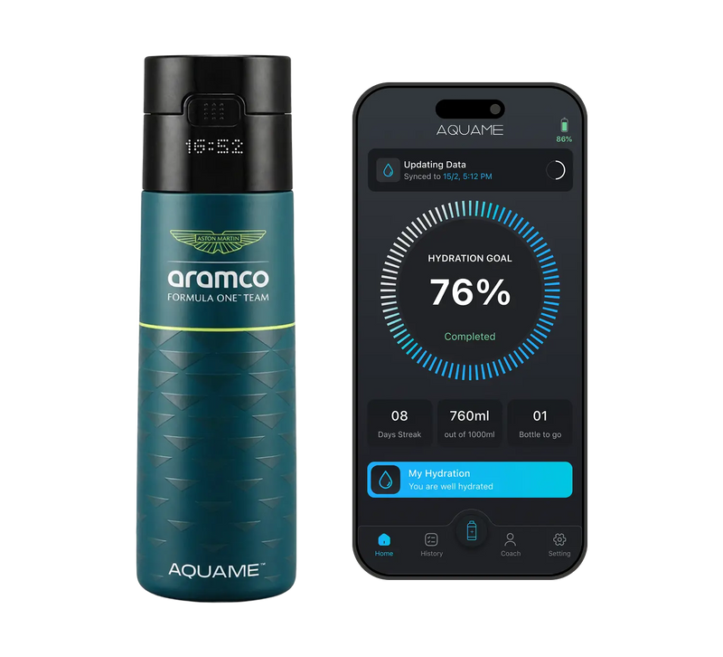 AQUAME x ASTON MARTIN ARAMCO F1® TEAM SMART BOTTLE – GREEN