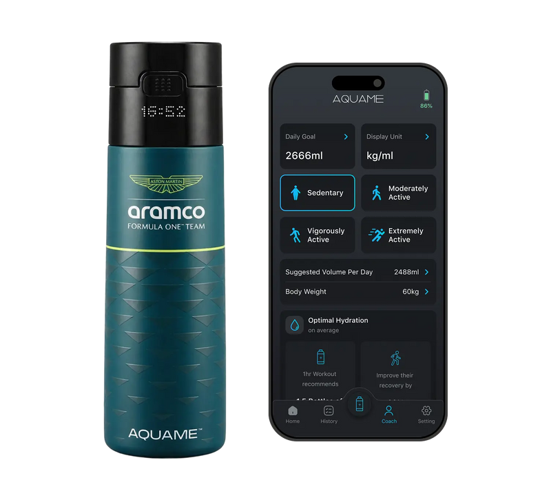AQUAME x ASTON MARTIN ARAMCO F1® TEAM SMART BOTTLE – GREEN