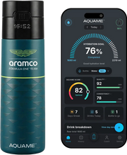 AQUAME 2,0 Botella de agua inteligente Jet Negro