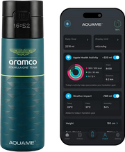 AQUAME 2,0 Botella de agua inteligente Jet Negro