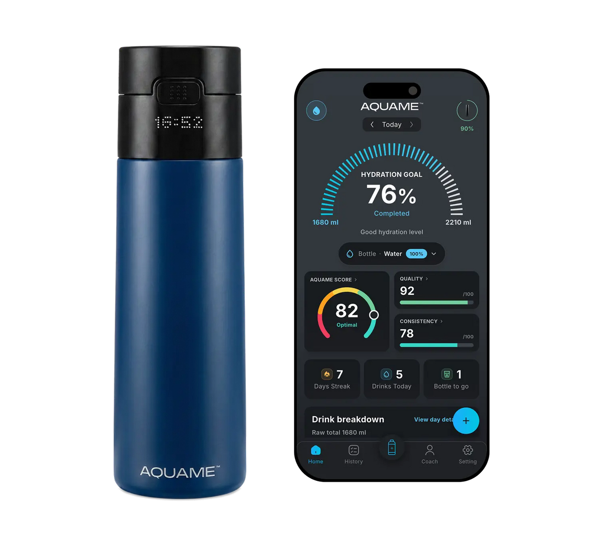 AQUAME 2.0 Smart Bottle - Blue