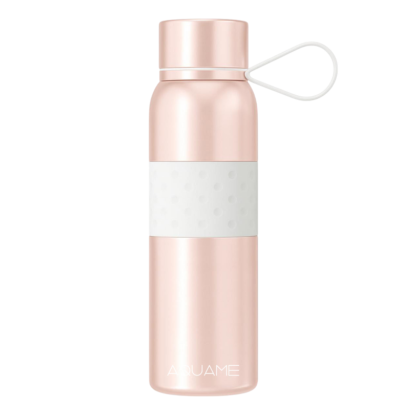 AQUAME Thermo Sport Water Bottle - Chrome Pink