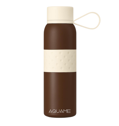 AQUAME Thermo Sport Water Bottle - Coffee